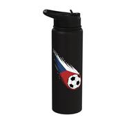 Drapeau de la République tchèque graphique République tchèque Pride Heritage Stainless Steel Insulated Water Bottle