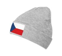 Drapeau De La République Tchèque Homme Femme Bonnets Tricoté Doux Bonnets De Ski Classique Bonnet d'hiver pour Quotidien Hiver Patinage