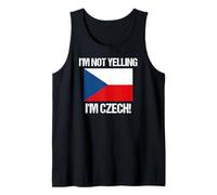 Drapeau de la République tchèque « I'm Not Yelling » Débardeur