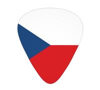 Drapeau de la République tchèque Lot de 12 médiators de guitare 3 épaisseurs différentes pour guitare acoustique, électrique et autres instruments