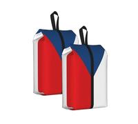Drapeau de la République tchèque Sac à chaussures de voyage résistant à l'eau avec poignée pour valise, baskets, bottes, gym, 1 pièce, 2 pièces., One Size, Classique