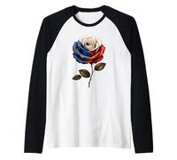 Drapeau de la République tchèque Tchèque Rose Pride Heritage Art Floral Manche Raglan