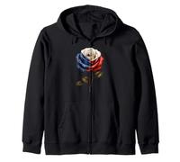 Drapeau de la République tchèque Tchèque Rose Pride Heritage Art Floral Sweat à Capuche