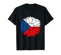 Drapeau de la République tchèque Tournesol Ceska Fierté tchèque Racines tchèques T-Shirt
