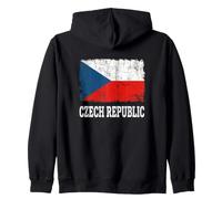 Drapeau de la République tchèque Vieilli Vintage tchéquie Sweat à Capuche