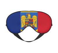 Drapeau de la Roumanie 13 Drapeau de la Roumanie Masques de sommeil Sangle réglable Masque pour les yeux doux pour femmes Hommes Voyage Travail Maison