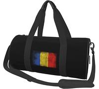 Drapeau de la Roumanie Bagage de Voyage Sac de Sport Sac de Sport Pliable à roulettes Noir