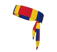 Drapeau de la Roumanie Bandeau de Sport Double Face Bandeau Unisexe pour Jouer au Ballon, Fitness et Activités de Plein Air