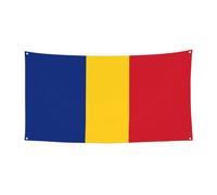 Drapeau de la Roumanie - Bannière de vacances à suspendre, Halloween, fête de Noël, fête d'amis - 177,8 x 88,9 cm - Bannière décorative