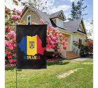 Drapeau de la Roumanie double face 28 x 40 pouces, décoration extérieure pour jardin