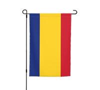 Drapeau de la Roumanie - Drapeau de jardin double face - Décoration intérieure et extérieure - 30,5 x 45,7 cm