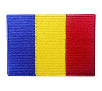 Drapeau de la Roumanie Emblème national Brodé à Repasser ou à Coudre Patch