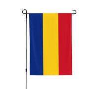Drapeau de la Roumanie graphique double face pour jardin, 71 x 101,6 cm, grande taille, parfait pour cour, décoration extérieure, drapeau de bienvenue
