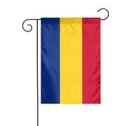 Drapeau de la Roumanie imprimé double face, 30,5 x 45,7 cm, anniversaire, mariage, vacances, cour, extérieur, décoration extérieure