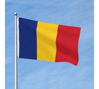 Drapeau de la Roumanie imprimé double face (91,4 x 152,4 cm), grand drapeau de jardin, drapeau de décoration extérieure festive