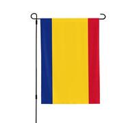 Drapeau de la Roumanie résistant aux intempéries double face 71 x 102 cm, bannière décorative saisonnière pour jardin, cour et porche