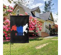 Drapeau de la Russie double face 28 x 40 pouces, décoration extérieure pour jardin