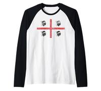 Drapeau de la Sardaigne Italie 4 Maures Manche Raglan