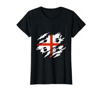 Drapeau de la Sardaigne T-Shirt Graphique avec Valeur, Femme, Noir, XS