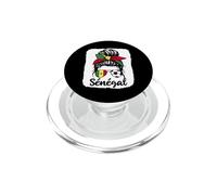 Drapeau de la Sénégal - Femme Fille Supporters Sénégalais PopSockets PopGrip pour MagSafe