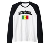 Drapeau de la Sénégal- Supporters Sénégalais Manche Raglan
