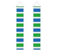 Drapeau de la Sierra Leone pour Noël, Halloween, porche, décoration de porte, décoration de fête pour l'extérieur et l'intérieur