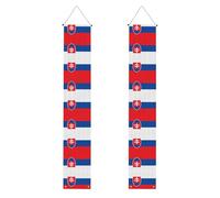 Drapeau de la Slovaquie - Décoration de fête - Bannière de félicitations pour remise de diplôme - Panneau de porche
