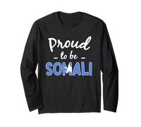 Drapeau de la Somalie avec Inscription « Proud to Be Somali Pride » Manche Longue