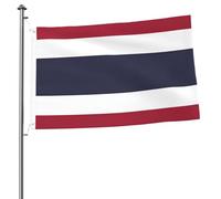 Drapeau de la Thaïlande 2x3 Drapeau double face - Bannière extérieure robuste et décorative, idéale pour le jardin, la chambre et la décoration de fête