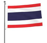Drapeau de la Thaïlande 2x3 FT Double Face Extérieur, Grande Bannière Maison Drapeau Yard Décoration Extérieure