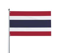 Drapeau de la Thaïlande décoratif sur un seul côté de 0,9 x 1,5 m à suspendre dans la pelouse extérieure et intérieure balcons