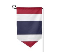 Drapeau de la Thaïlande imprimé drapeau de bienvenue pour décoration extérieure tous temps jardin patio drapeau 30,5 x 45,7 cm plusieurs formes