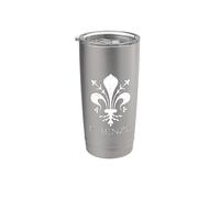 Drapeau de la Toscane de Florence Italie Feu Voix Emblème Bras Gobelet isotherme en acier inoxydable double paroi