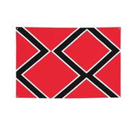 Drapeau de la Trinité-et-Tobago - Bannière festive créant une atmosphère - 119,4 x 180,3 cm - Pour Noël, soirées et réunions d'amis