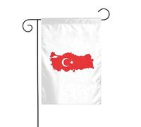Drapeau de la Turquie - 30,5 x 45,7 cm - Drapeau vertical double face - Drapeau décoratif d'intérieur et d'extérieur - Drapeaux de jardin