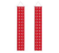 Drapeau de la Turquie - Bannière de porche à suspendre réutilisable - Pour fête universitaire, cérémonie, porte d'entrée