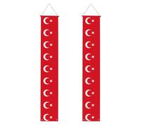 Drapeau de la Turquie - Bannière de porche réutilisable - Bannière de fête pour fêtes, cérémonies et portes d'entrée