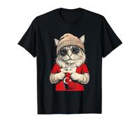 Drapeau de la Turquie Chat Turc Turc T-Shirt Graphique avec Valeur, Homme, Noir, M