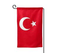 Drapeau de la Turquie - Décoration extérieure - Pour jardin et terrasse - 30,5 x 45,7 cm - Plusieurs formes