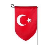 Drapeau de la Turquie - Décoration extérieure - Pour jardin et terrasse - 30,5 x 45,7 cm - Plusieurs formes