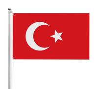 Drapeau de la Turquie double face 91 x 152 cm Drapeau de jardin lourd triple couche double face en polyester 91 x 152 cm
