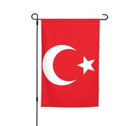 Drapeau de la Turquie - Drapeau de jardin double face - Décoration intérieure et extérieure - 30,5 x 45,7 cm