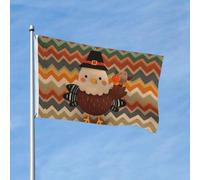 Drapeau de la Turquie en zigzag - 91 x 152 cm - Double face - Vintage - Pour maison, cour, extérieur, intérieur, vacances, fête