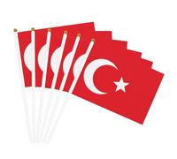 Drapeau de la Turquie imprimé à main léger pour festival, décoration intérieure ou extérieure, défilé, fête, événements