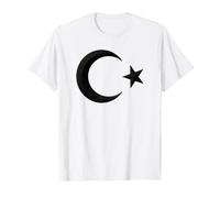 Drapeau de la Turquie Noir T-Shirt Graphique avec Valeur