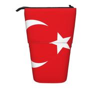 Drapeau de la Turquie - Trousse à crayons extensible - Multi-design - Tissu Oxford - Hauteur réglable - Multi-usage