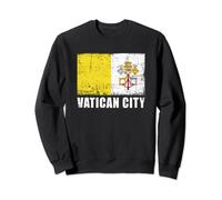 Drapeau de la ville du Vatican - Drapeau du Pays Grunge - Vatican Sweatshirt