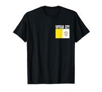 Drapeau de la Ville du Vatican - Souvenir Patriotique des Racines nationales T-Shirt