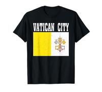 Drapeau de la Ville du Vatican - Souvenir Patriotique des Racines nationales T-Shirt