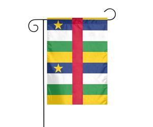Drapeau de l'Afrique centrale - 30,5 x 45,7 cm - Drapeau vertical double face - Drapeau décoratif d'intérieur et d'extérieur - Drapeaux de jardin